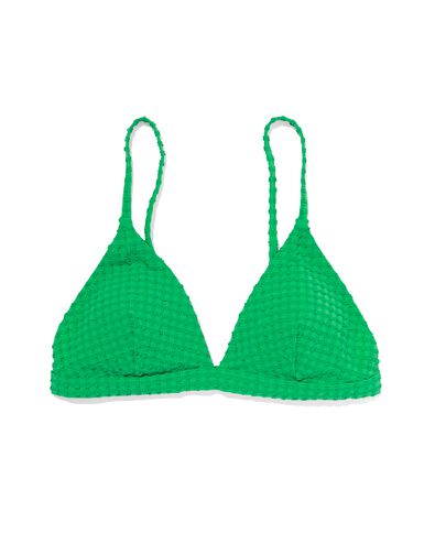 dames triangel bikinitop groen S - 22351557 - HEMA