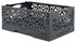 klapkrat gerecycled - 24 x 16 x 9.5 cm - antraciet antraciet 24 x 16 x 9,5 - 39892910 - HEMA