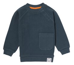 baby sweater wafel blauw blauw - 1000028637 - HEMA
