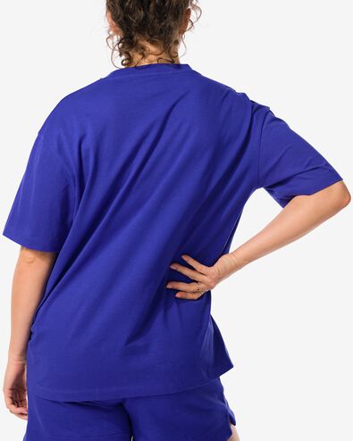 dames t-shirt Do blauw blauw - 36260350BLUE - HEMA