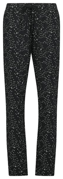 damespyjama sterren zwart - 1000023350 - HEMA