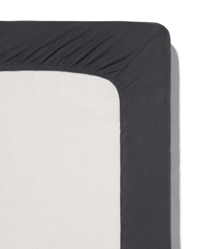 boxspring hoeslaken jersey 90x220 donkergrijs - 5180067 - HEMA