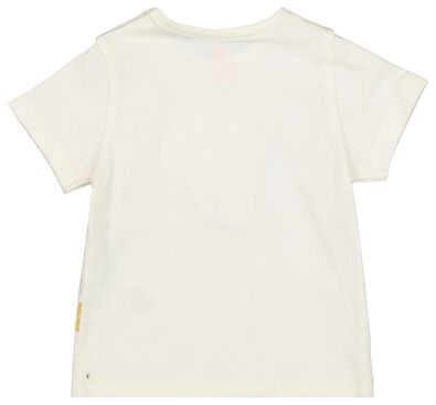 newborn t-shirt - biologisch katoen wit - 1000019818 - HEMA