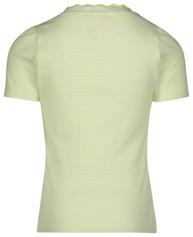 kinder t-shirt rib strepen geel - 1000022653 - HEMA