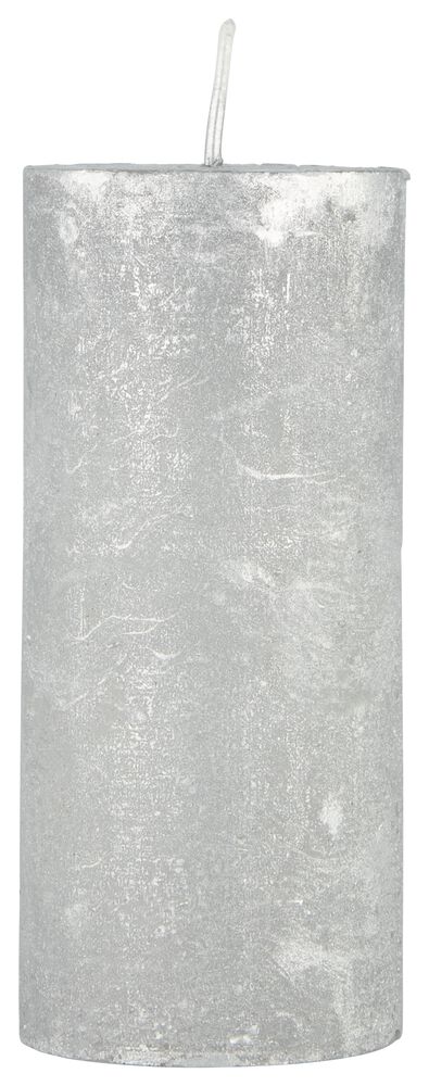 rustieke kaars zilver zilver - 1000017623 - HEMA