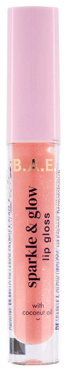B.A.E. lip gloss sparkle & glow 01 pink diamond - 17750061 - HEMA