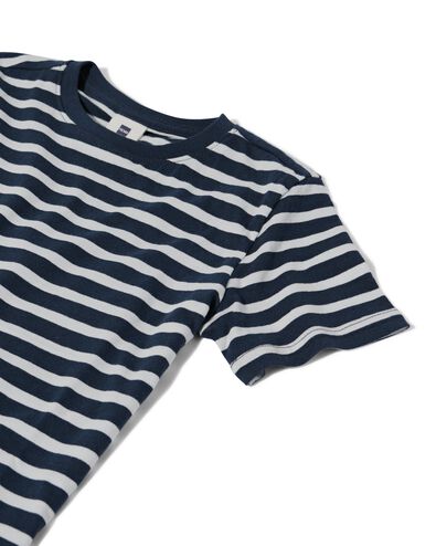kinder t-shirt strepen donkerblauw donkerblauw - 1000030683 - HEMA