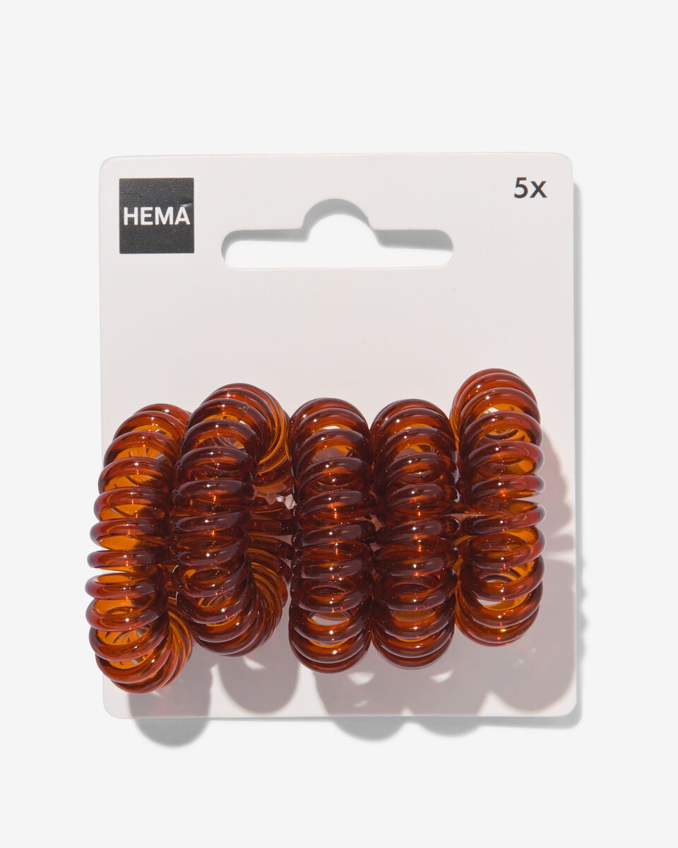 Encommium werkzaamheid passend spiraal elastiekjes - 5 stuks - HEMA