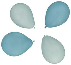 ballonnen 23cm mint/blauw - 20 stuks - 14200527 - HEMA