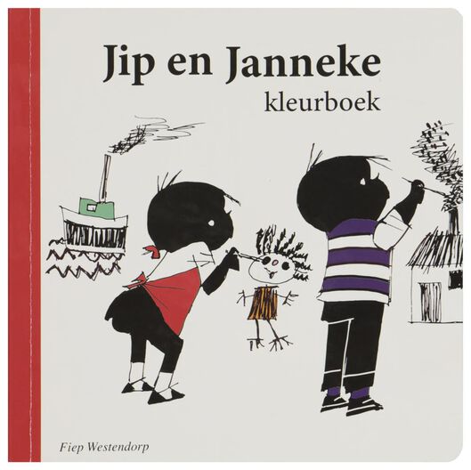 kleurboek Jip en Janneke 19x19 - 24 pagina's - 15120066 - HEMA