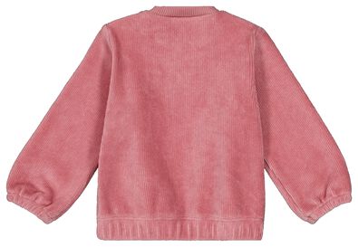 baby sweater velours rib lichtpaars - 1000029510 - HEMA
