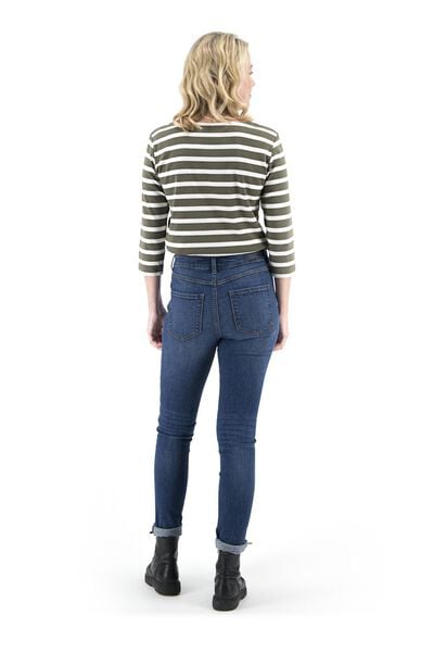 dames jeans - skinny fit middenblauw middenblauw - 1000018243 - HEMA