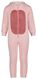 kinder onesie fleece dino roze 110/116 - 23050052 - HEMA