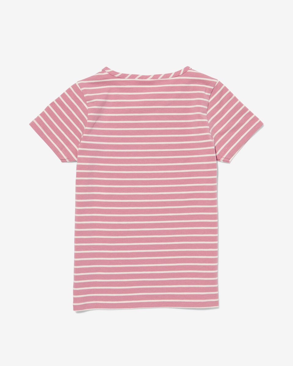 kinder t-shirt met strepen lila lila - 1000031130 - HEMA