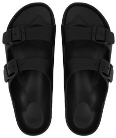 dames slippers met dubbele wreefband zwart zwart - 1000026938 - HEMA