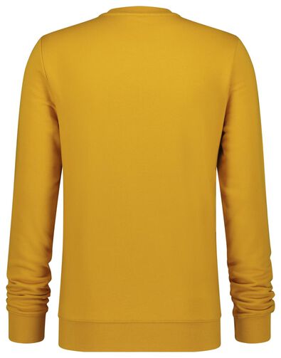 herensweater crewneck geel - 1000020878 - HEMA