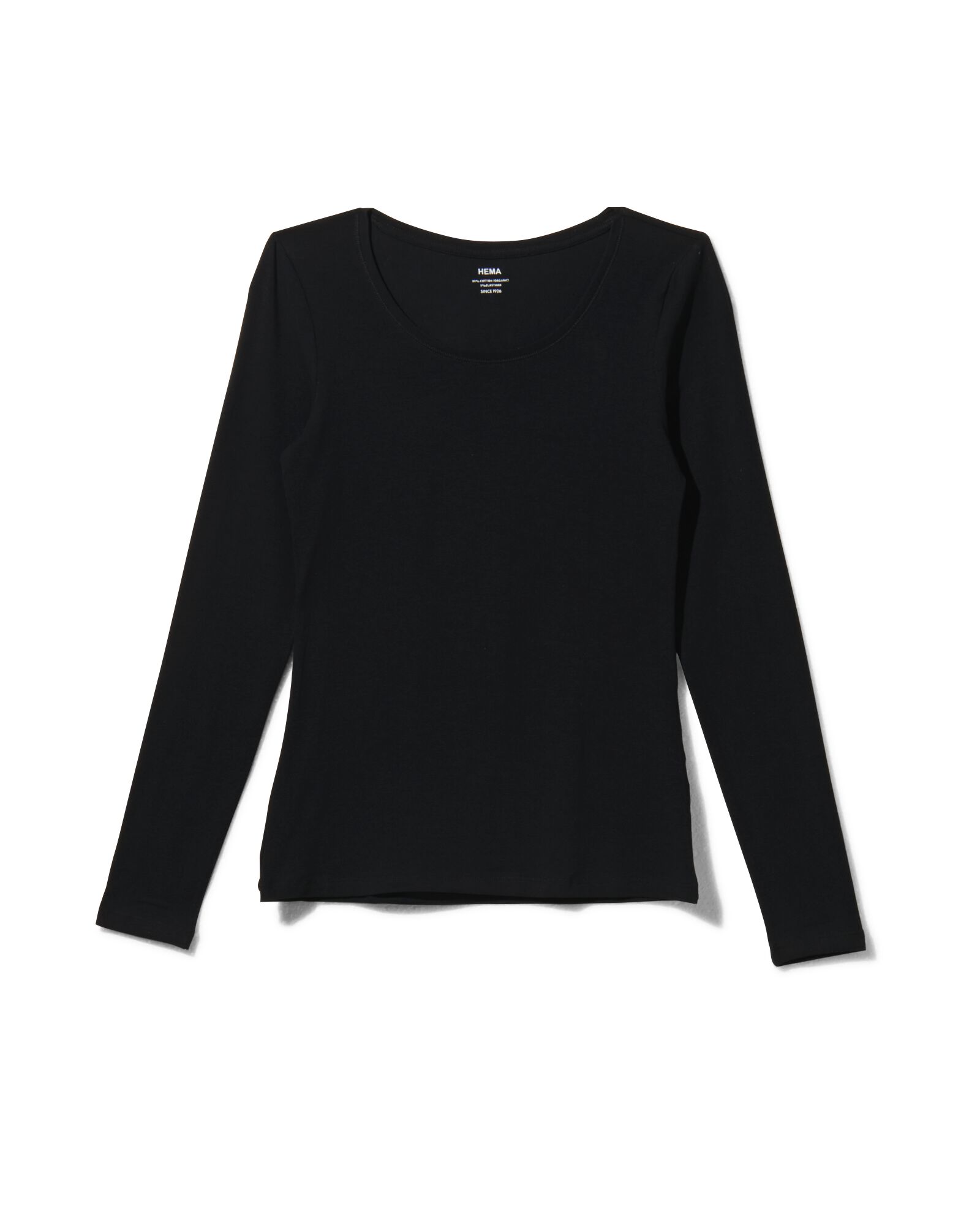 Image of HEMA Dames Basic T-shirt Zwart (zwart)
