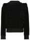 kinder sweater corduroy met ruffles zwart - 1000028808 - HEMA