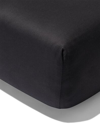hoeslaken satijn 90x220 donkergrijs - 5180130 - HEMA