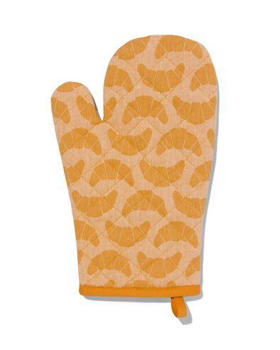 ovenwant - katoen - okergeel croissant - 5400146 - HEMA