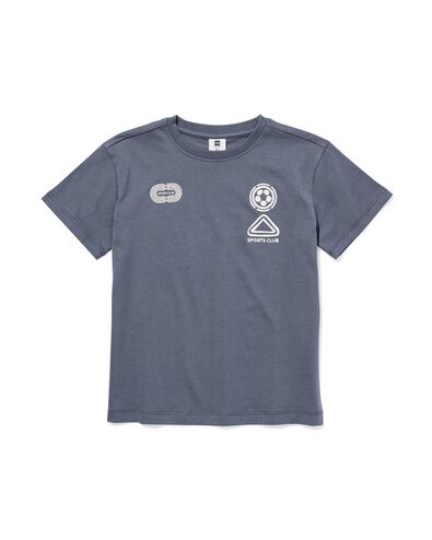 kinder T-shirt voetbal donkergrijs donkergrijs - 30744703DARKGREY - HEMA