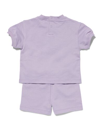 baby kleding sweatset paars 80 - 33103654 - HEMA