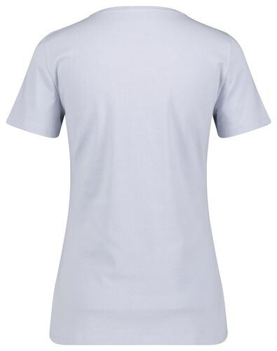 dames t-shirt lichtblauw - 1000023496 - HEMA