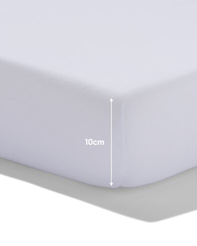 topper hoeslaken jersey 180x220 wit - 5190115 - HEMA