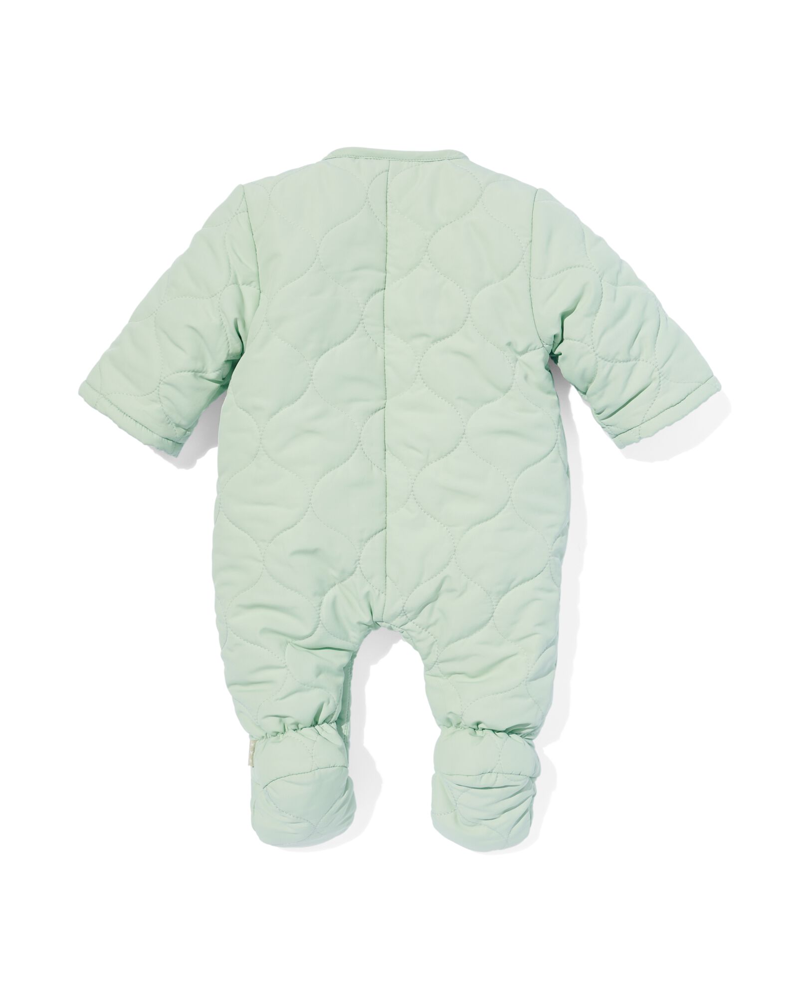 newborn padded jumpsuit  groen groen - 33473610GREEN - HEMA