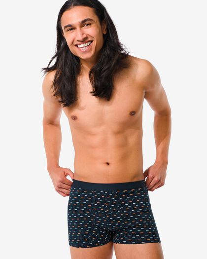 korte heren boxers stretch katoen - 3 stuks multi M - 19120552 - HEMA