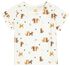 newborn t-shirt cheetah wit wit - 1000024085 - HEMA