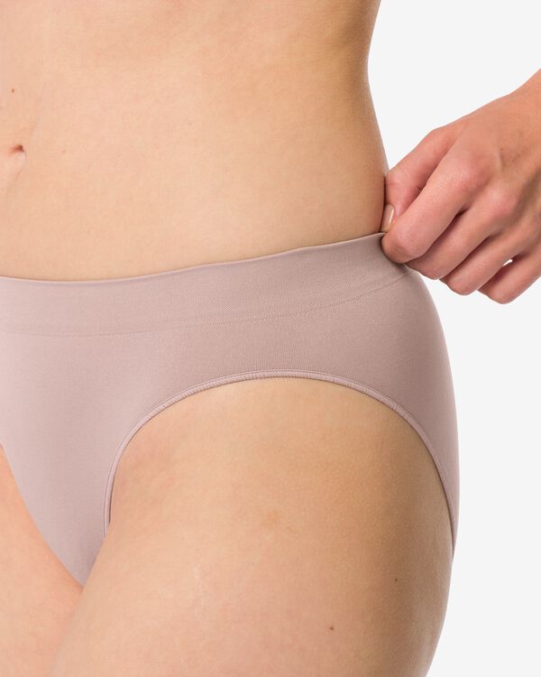 damesslip naadloos micro beige beige - 19601524BEIGE - HEMA