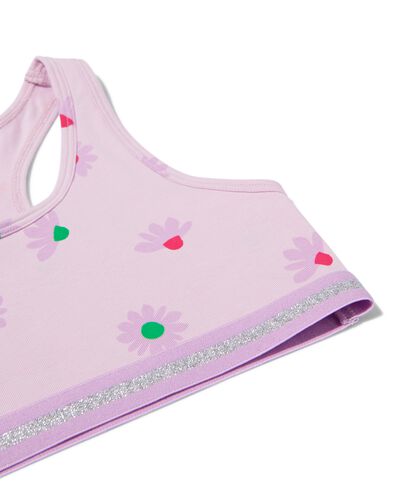 kinder croptops stretch katoen - 2 stuks lila lila - 19331430LILAC - HEMA