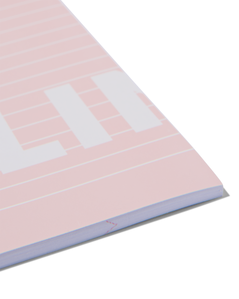 schriften roze A4 gelinieerd - 3 stuks - 14101615 - HEMA