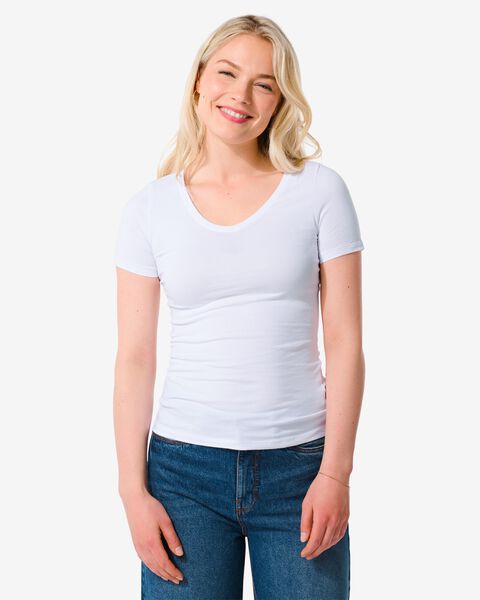 dames t-shirt wit XL - 36301764 - HEMA
