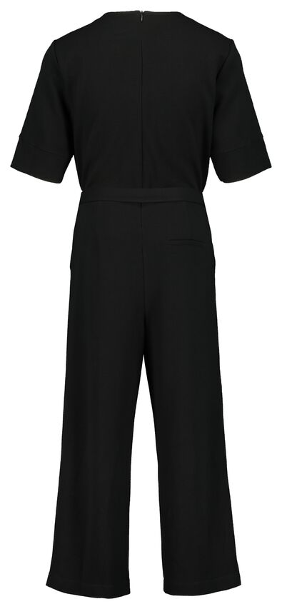 dames jumpsuit rib zwart - 1000023336 - HEMA