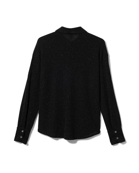 dames blouse Caitlin met glitters zwart - 1000029465 - HEMA