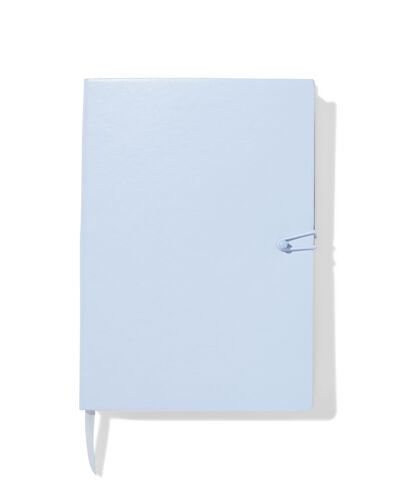 notitieboek A5 PU gelinieerd blauw - 14120130 - HEMA