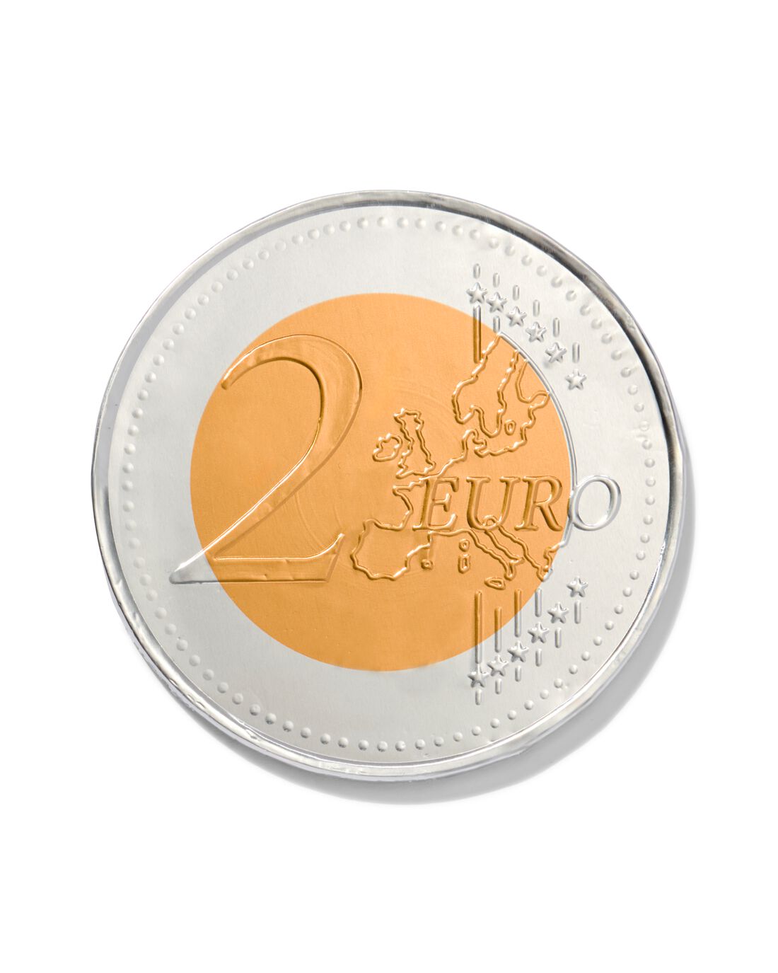 HEMA Melkchocolade 2 Euro Munt Ø12cm
