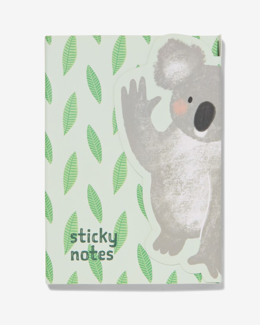 sticky notes boekje koala 16-delig - 14130115 - HEMA
