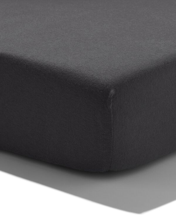 HEMA HEMA topper hoeslaken 160x200cm zacht katoen donkergrijs aanbieding