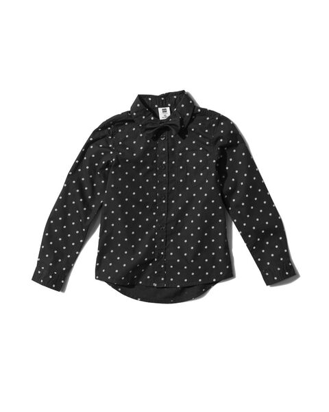 kinder overhemd met vlinderdas zwart zwart - 1000029583 - HEMA
