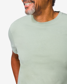 heren t-shirt regular fit o-hals grijs grijs - 1000030199 - HEMA