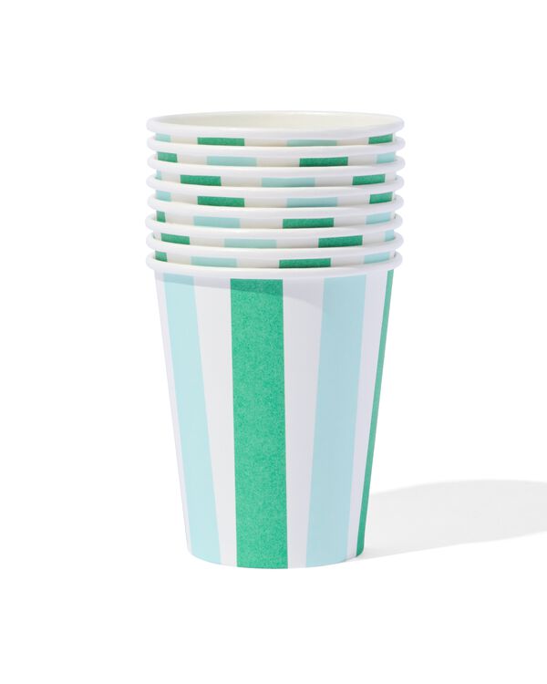 bekers blauw 8 stuks  - 14250063 - HEMA