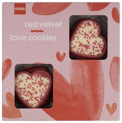 red velvet love cookies 155gram - 10956008 - HEMA