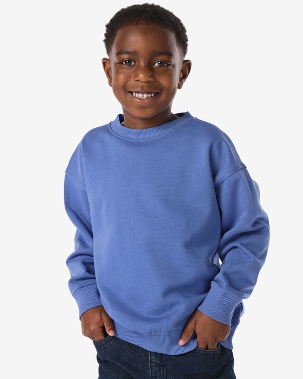 kinder sweater blauw blauw - 30703322BLUE - HEMA