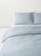 dekbedovertrek - 200 x 200 - linnen - blauw - 5710089 - HEMA