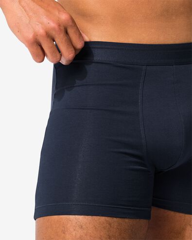 herenboxers lang real lasting - 2 stuks donkerblauw donkerblauw - 19144130DARKBLUE - HEMA