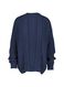 damesvest gebreid donkerblauw donkerblauw - 1000015472 - HEMA