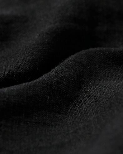 damesblouse Lizzy met linnen zwart zwart - 36279370BLACK - HEMA